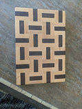 Basket Weave MWM Cutting Board made of Hard Maple & Walnut