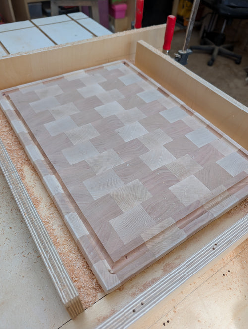 Basket Weave MWM Cutting Board made of Hard Maple & Walnut