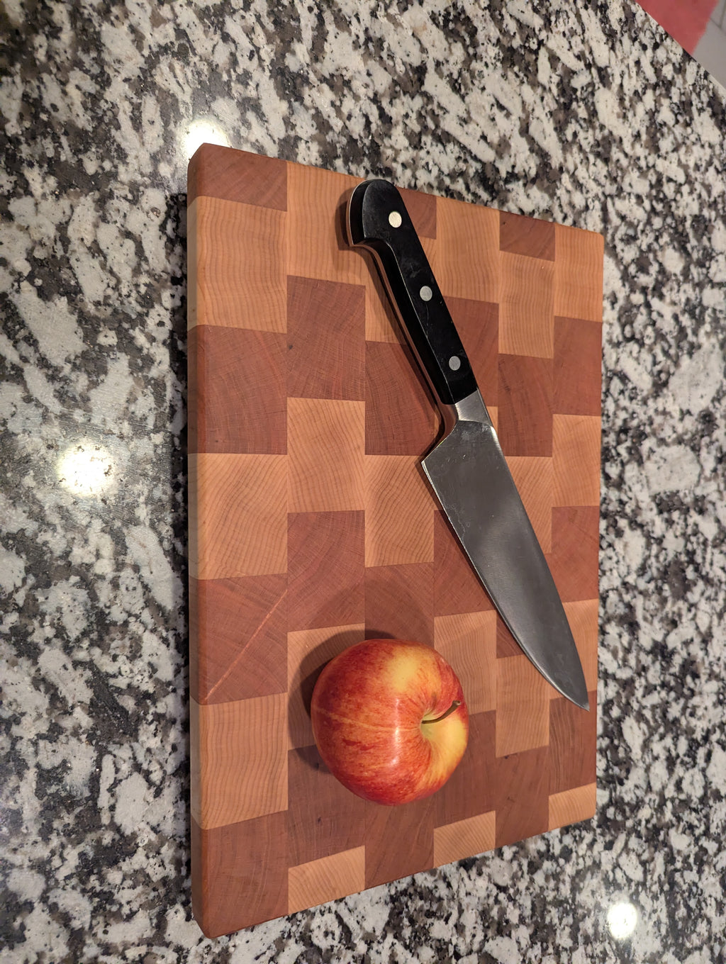 The Brick Cutting Board End Grain Hard Maple & Cherry