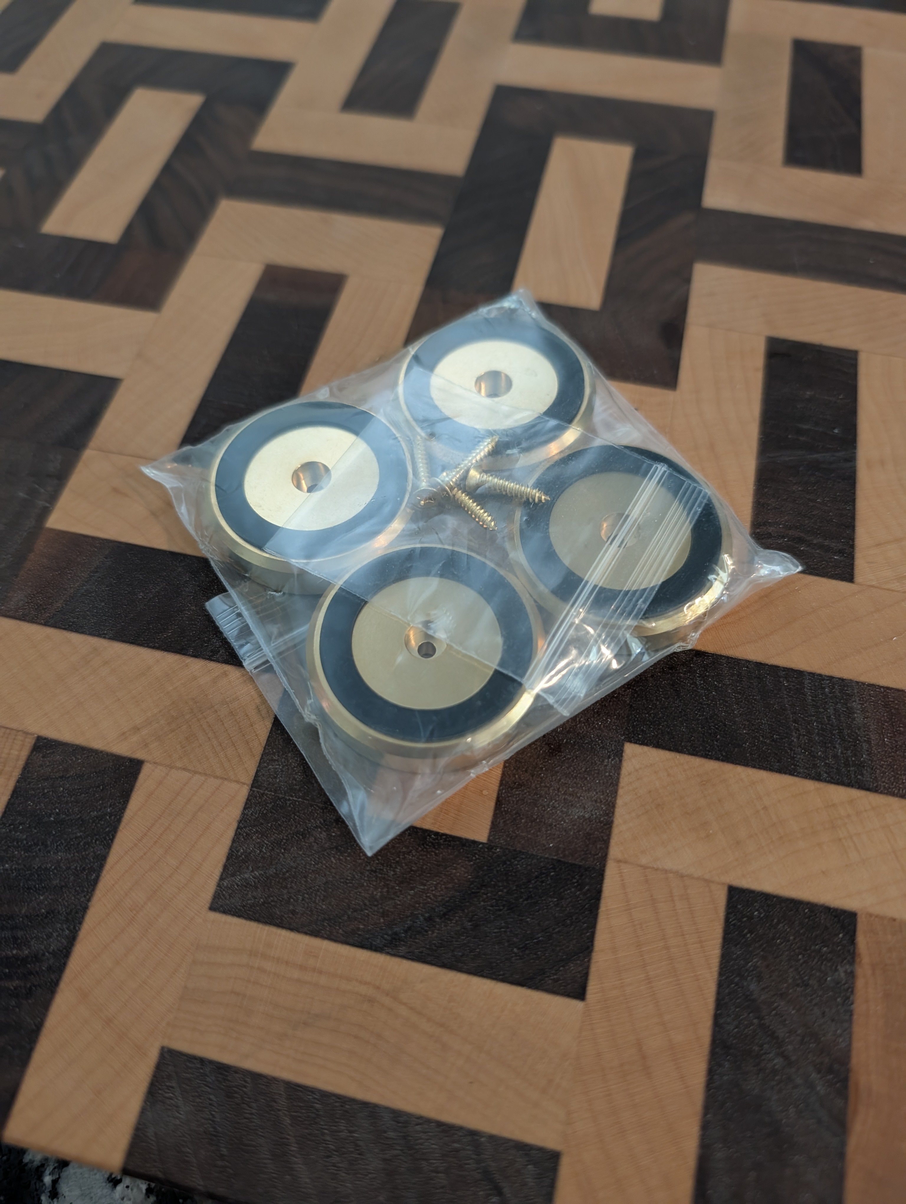 Brass Cutting Board Feet