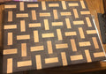 Basket Weave WMW Cutting Board Walnut and Maple
